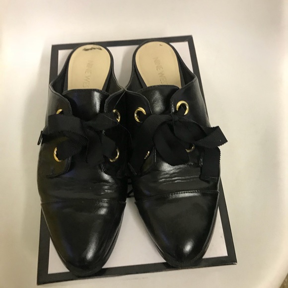 Nine West Shoes - Nine West slides with ribbon bow size 8 vegan